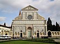 Voorgevel Santa Maria Novella (in 1470 voltooid naar een ontwerp van Leon Battista Alberti), Florence