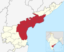 Coastal Andhra region with districts