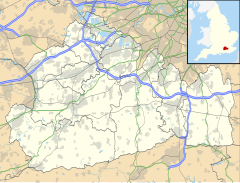 Ash Vale shown within Surrey