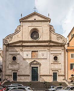 Renaissance volutes of the Sant'Agostino, Rome, by multiple architects, 1483