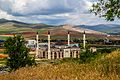 Construction of the new mosque in Özbağ in Kırşehir, Turkey