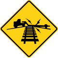 W10-5 Low ground clearance railroad crossing