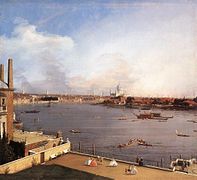 St. Paul's from Richmond House, del pintor veneciano Canaletto (1747)