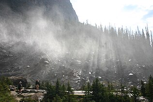 at Takkakaw Falls of Yoho National Park