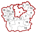 Position of Ferlach (1) within the district of Klagenfurt-Land