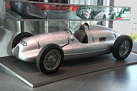 Auto-Union Typ D in the museum mobile, Ingostadt, front and left side