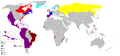 Colonial possessions in 1674