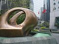 Henry Moore's sculpture, Connaught Place in 2007