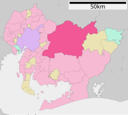 Location of Toyota in Aichi Prefecture