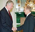 With Vladimir Putin 19 January 2001