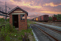 Mack Point cargo terminal rail yard