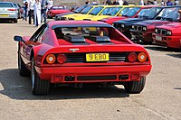 Rear view of BB 512i showing revised rear valence with fog lights.