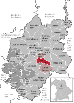 Läget för Engelthal i Landkreis Nürnberger Land