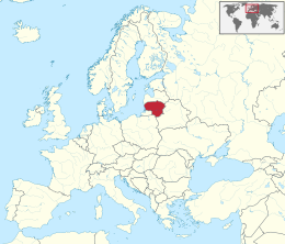 Map of Lithuania