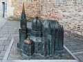 Bronze model of the cathedral at the entrance