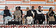 Thumbnail for File:Narendra Modi at the 60 years celebration of ICICI Group, in Mumbai. The Union Minister for Finance, Corporate Affairs and Information &amp; Broadcasting, Shri Arun Jaitley, the Governor of Maharashtra, Shri C. Vidyasagar Rao.jpg