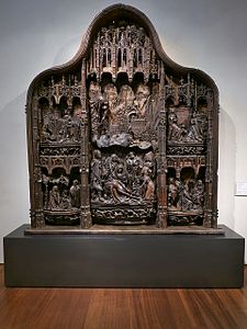 Retablo de la vida de la Virgen, anónimo, taller de Amberes, hacia 1515.