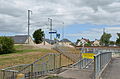 Accès à la gare depuis Frénouville.