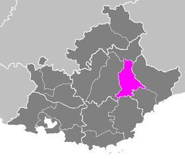 Location of Castellane in Provence-Alpes-Côte d'Azur