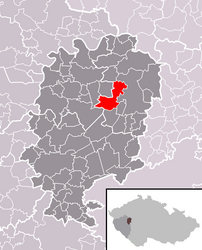 Drahoňův Újezd – Mappa