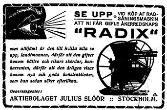 Annons från 1914