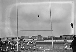 En 1922 face au Stade français au Parc des Princes.