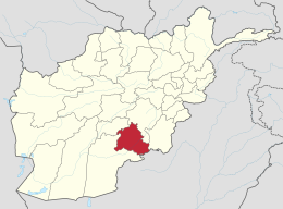 Zabul vilayəti xəritədə