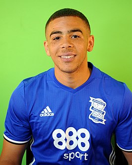 Adams in 2016 als speler van Birmingham City