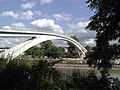 Mülheimer-Hafenbrücke am Parkende (1955)