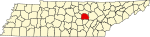 State map highlighting White County