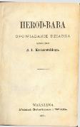 Józef Ignacy Kraszewski Herod-baba