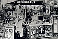 Image 22R. White's soft drinks sold in London. Selling carbonated lemonade in 1845, by 1887 they sold strawberry soda, raspberry soda and cherryade. (from Culture of the United Kingdom)