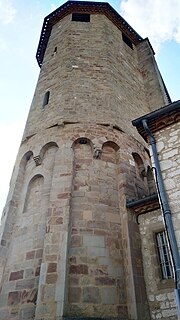 Thumbnail for File:Église Notre-Dame de Dénat - tour clocher.jpg