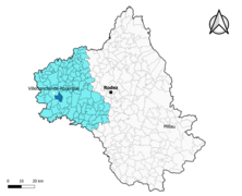 Morlhon-le-Haut dans l'arrondissement de Villefranche-de-Rouergue en 2020.