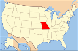 Kaarte van Missouri