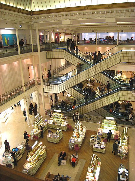 File:Bon Marché, Paris - interior view.JPG