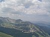 Blick auf das Skigebiet Courchevel