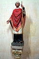 Statue polychrome de saint Sever à l'abbaye de Saint-Sever-de-Rustan