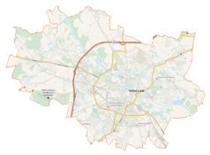 Mapa konturowa Wrocławia