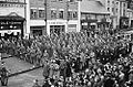 Troops in Welshpool during Montgomeryshire War Weapons Week, 1941