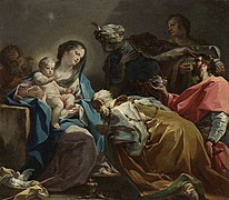 Corrado Giaquinto, Adoración de los Magos, 1725