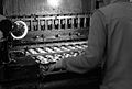 KIWI Shoe Polish canning machine in 1972 – empty tins being loaded