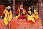 Sadhus at Kathmandu Durbar Square