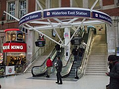 Waterloo East stn entrance Waterloo concourse.JPG