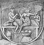 Amorous scene (drawing).