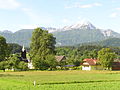 Mittagskogel seen from Rosegg (Austrian side)