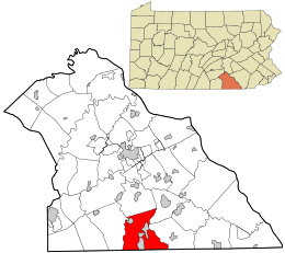 Location in York County and the state of Pennsylvania.