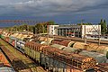 Freight trains at Zeleny Dol station