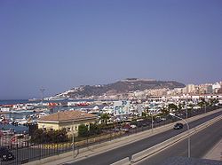 Panorama di Ceuta e del Monte Hacho