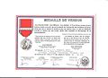 Diplôme décerné au lieutenant Brébant T. de Verdun.